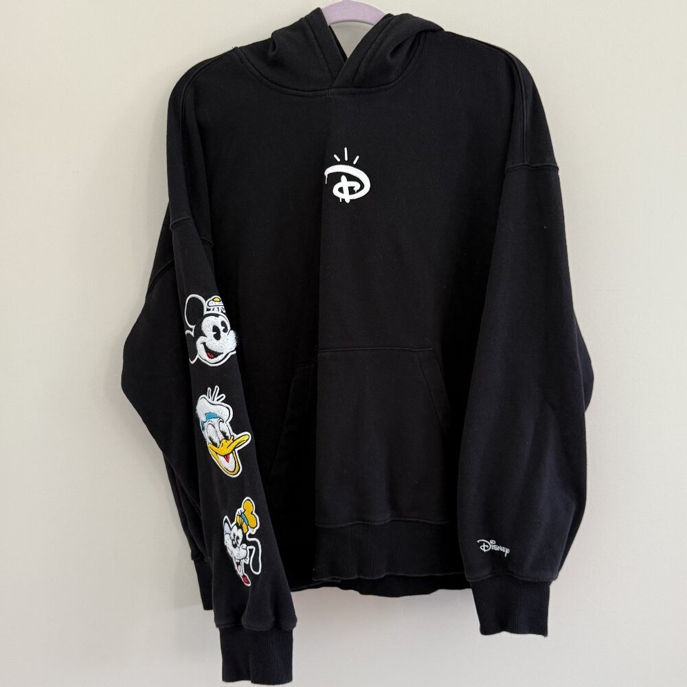 H&M X DISNEY 100 - Mens - Hoodie - Large - Black